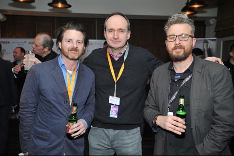 Ed Gibbs, Smoking Bear; Keith Potter, Catalyst Global Media; Ashley Horner, Pinball Films